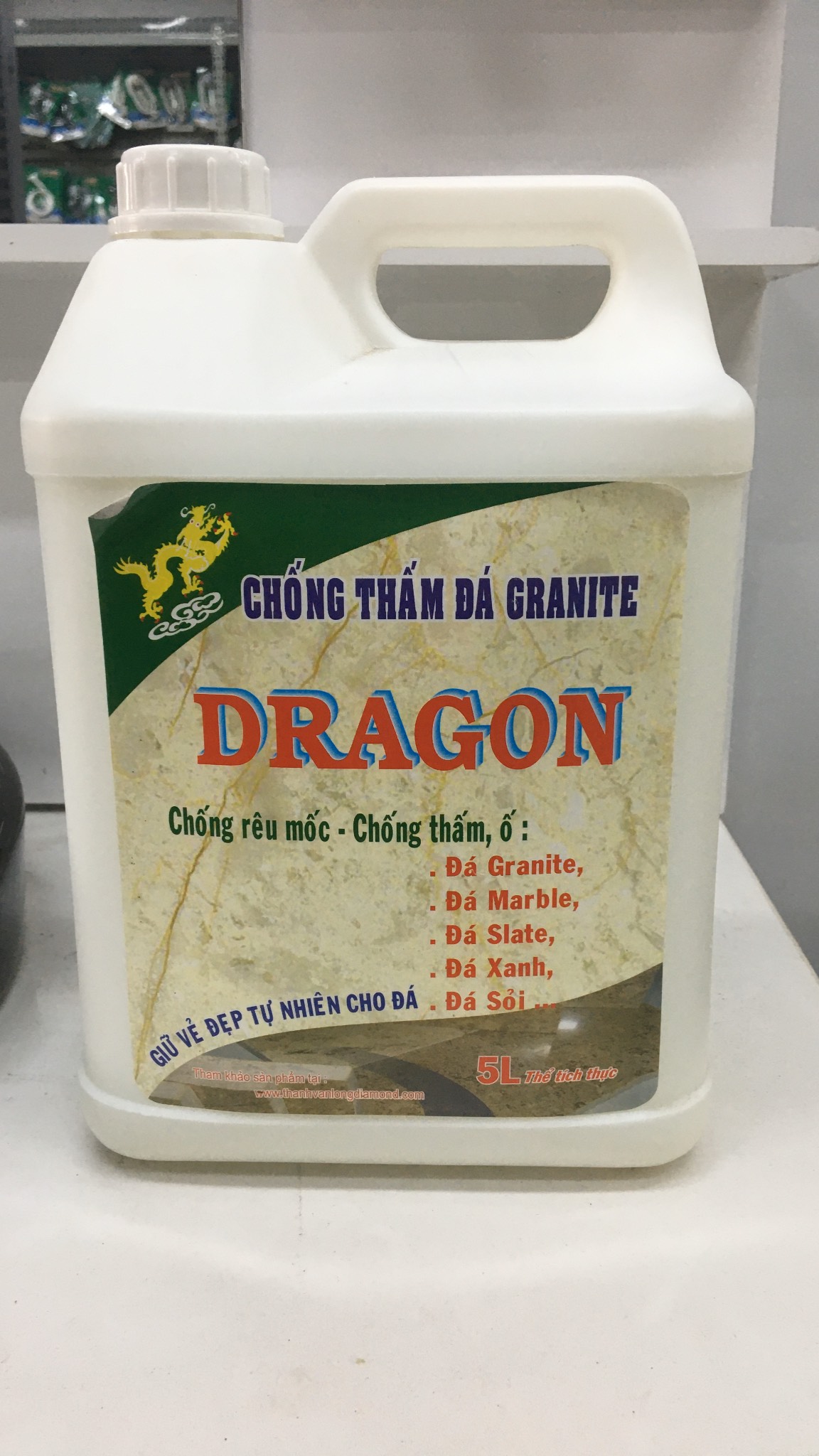 Chống thấm đá Granite, đá Marble, đá Slate, đá xanh, sỏi,.. can 1L - 5L