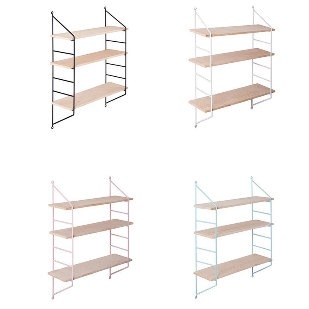 3 Layer Wall Hanging Wooden Shelves Floating Wall Shelf Home Decor White