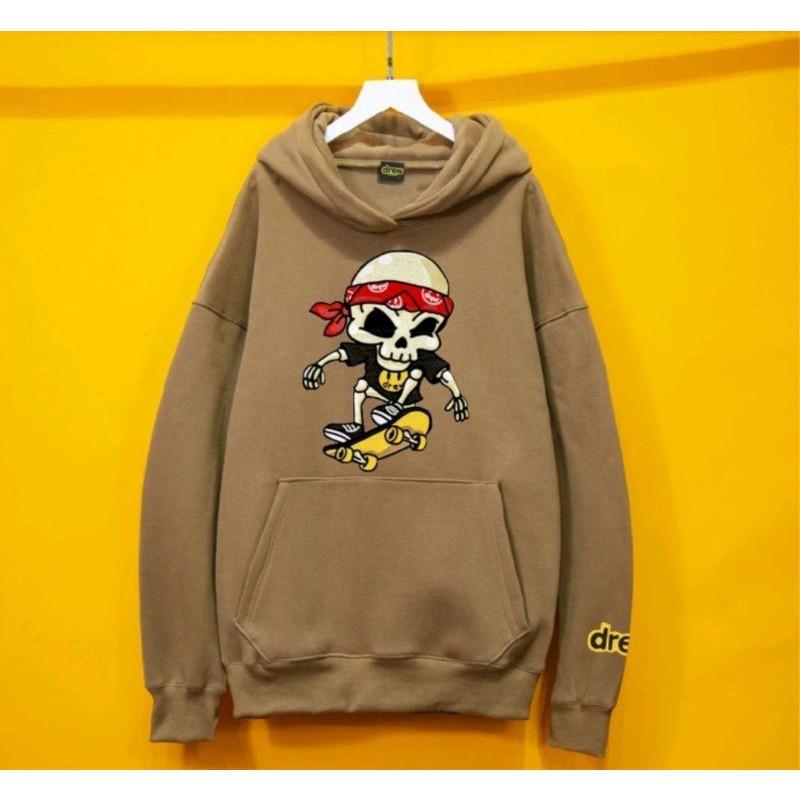 (Hot Trend) hoodie drew xương trượt ván, chất liệu vải nỉ bông dày cao cấp