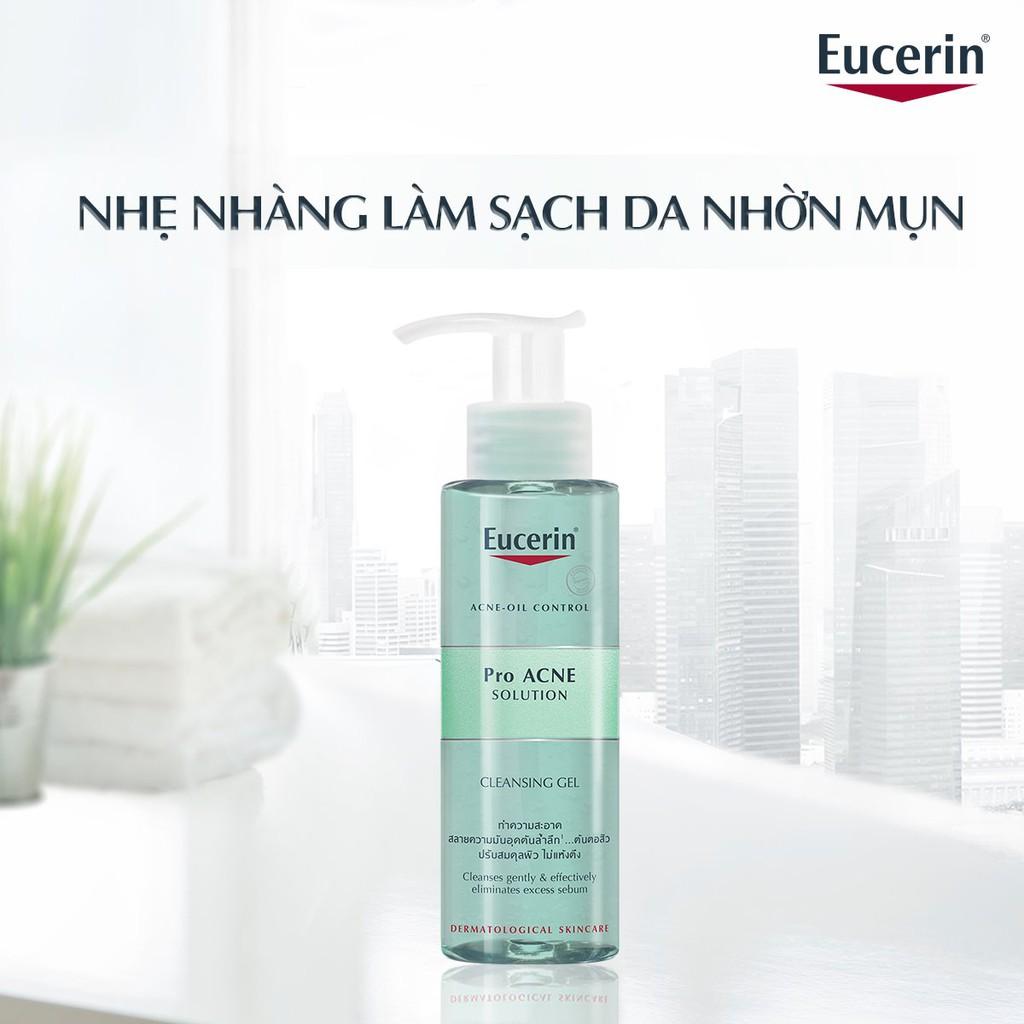 Eucerin Proacne Cleasing Gel - Gel Rửa Mặt Dành Cho Da Nhờn Mụn 200ml