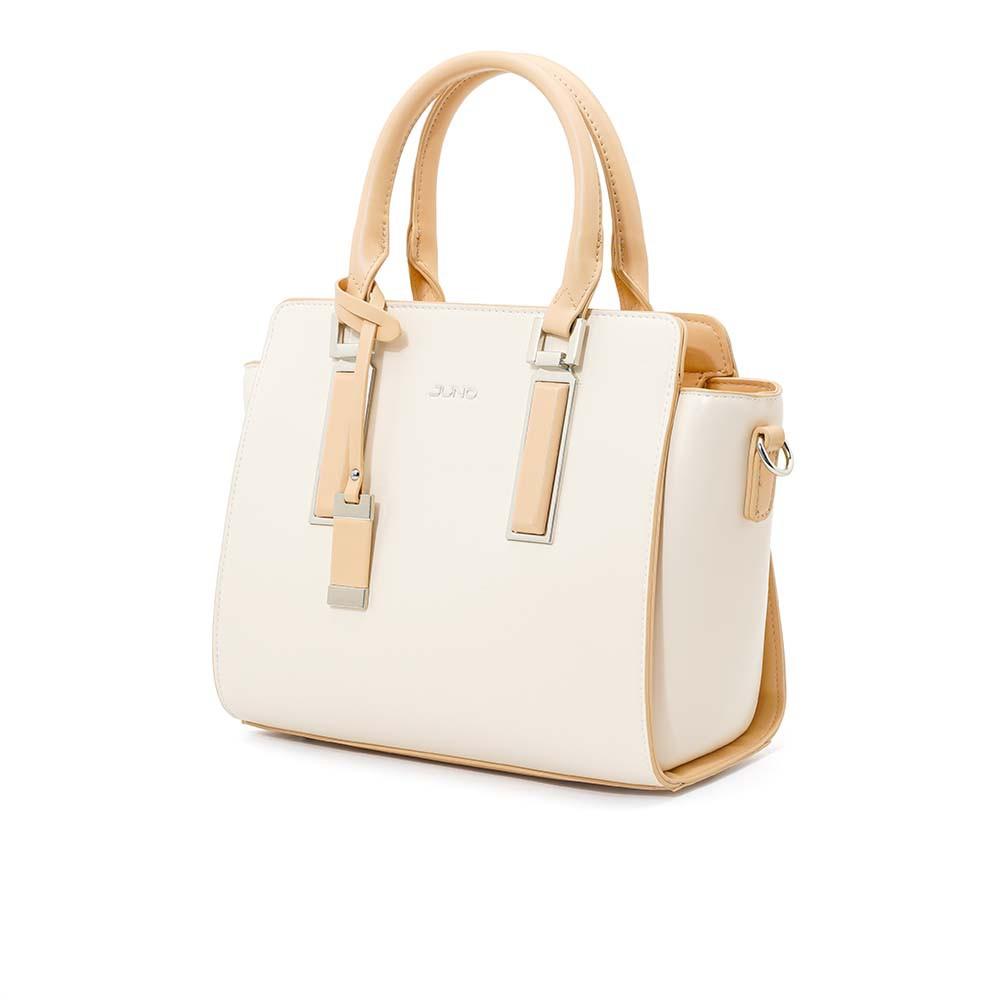 Túi Xách Nữ Thời Trang JUNO Cỡ Trung Tote Charm Trang Trí Phối 2 Màu TXT220