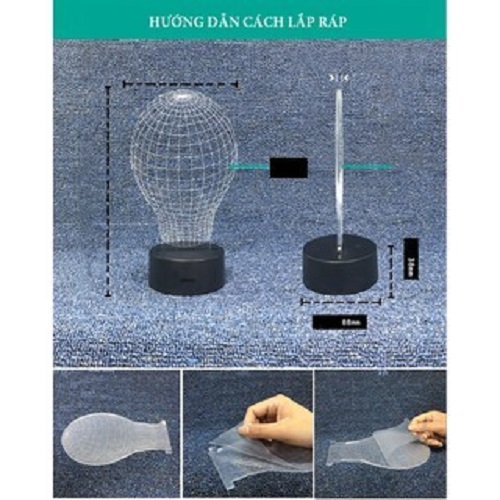 Đèn Led 3D trang trí để bàn làm quà tặng dịp lễ sinh nhật, lễ tình yêu