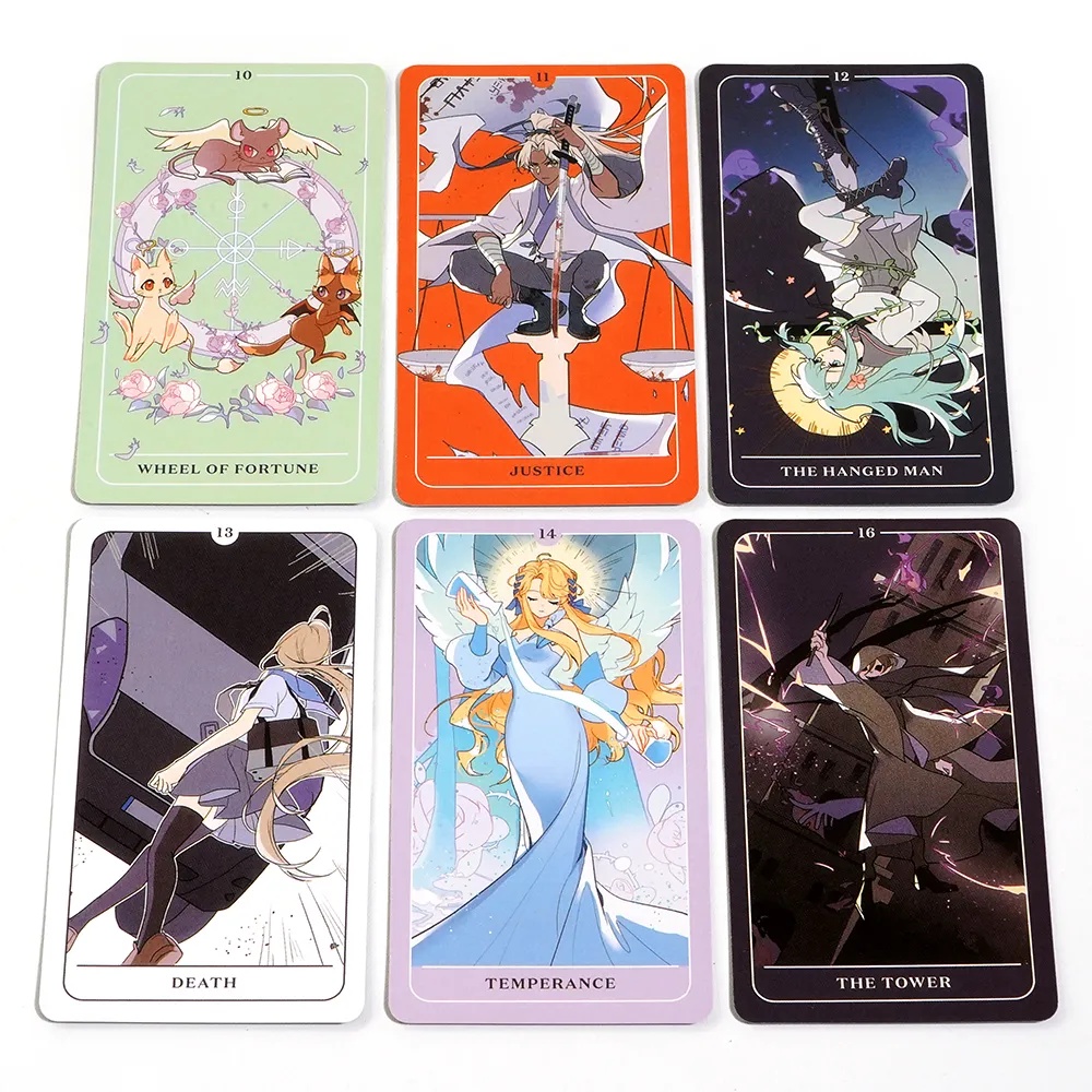 Bộ bài Anime Tarot 78 lá bài tặng đá thanh tẩy