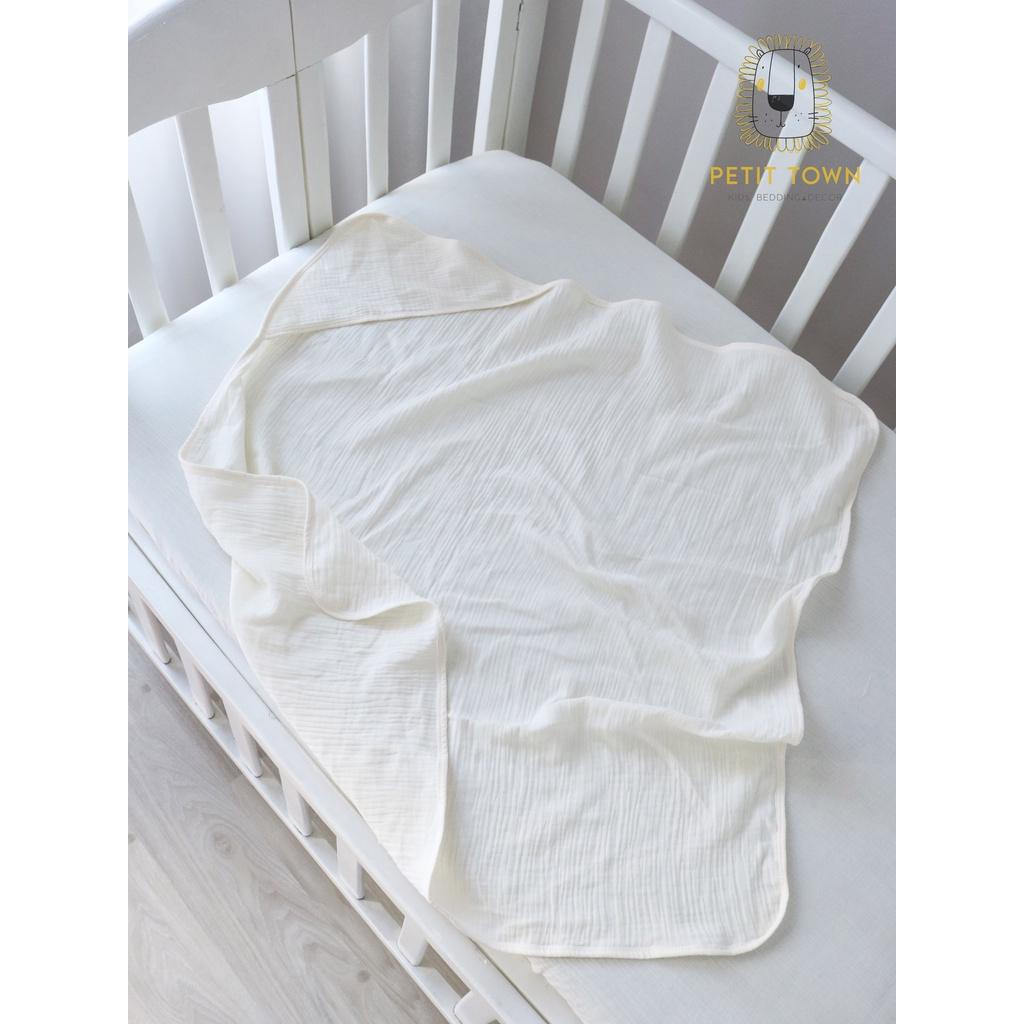 Combo Gối Sơ Sinh - Khăn Ủ Sơ Sinh Xô Muslin Cotton - Made in Vietnam