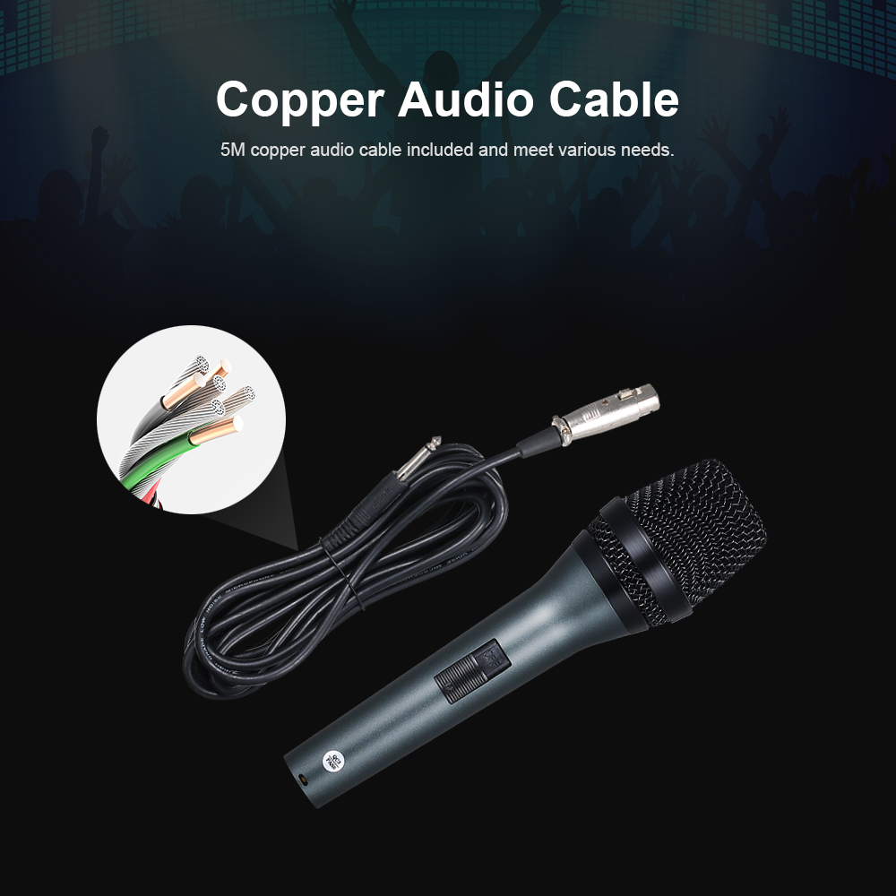 Micrô Cầm Tay Có Dây Hát Karaoke Giọng Nói Rõ Ràng