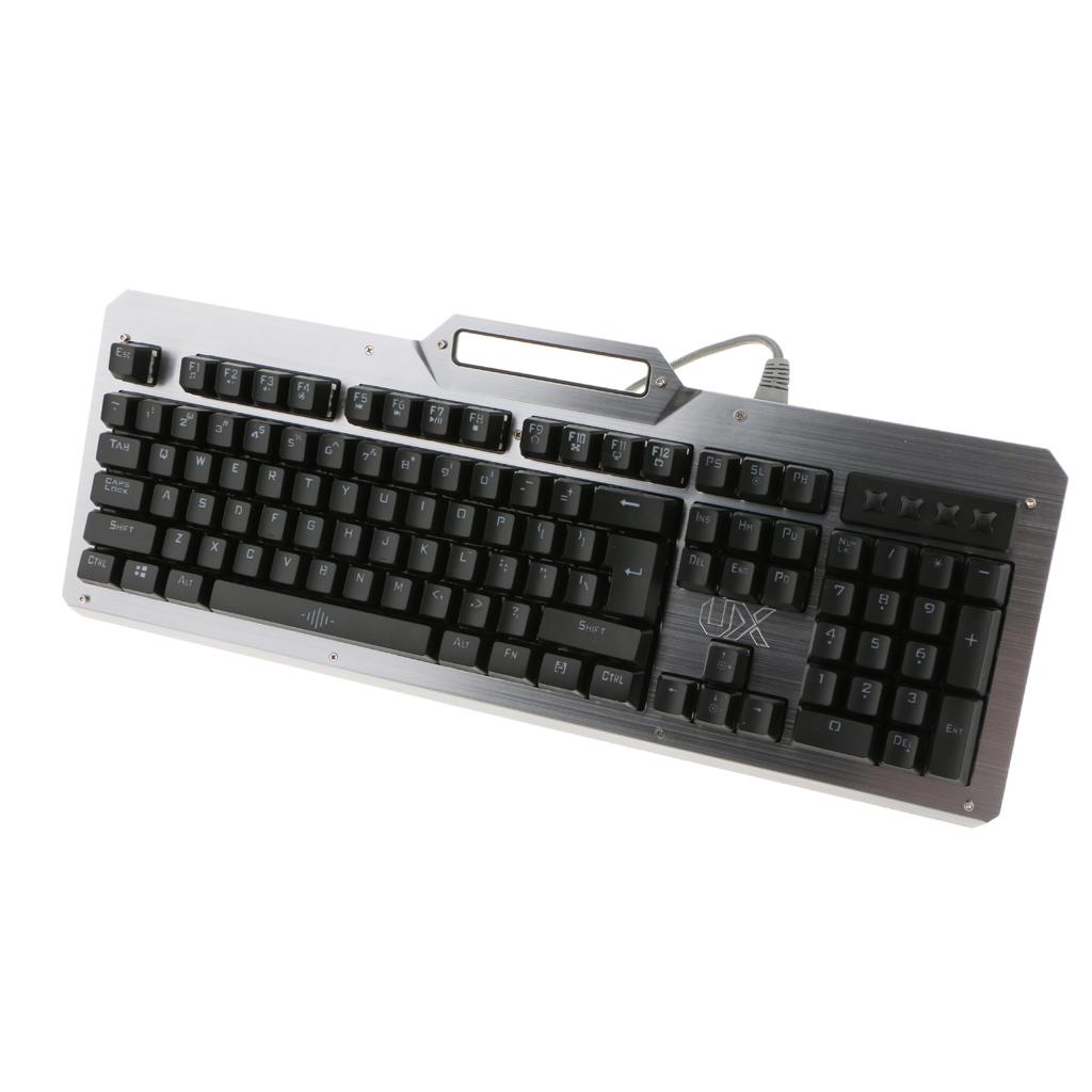 104 Keys K-26 Ergonomic Backlit Gaming Mechanical USB Wired Keyboard