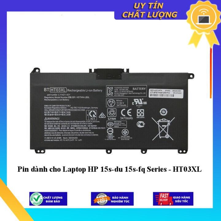 Pin dùng cho Laptop HP 15s-du 15s-fq Series - HT03XL - Hàng Nhập Khẩu New Seal