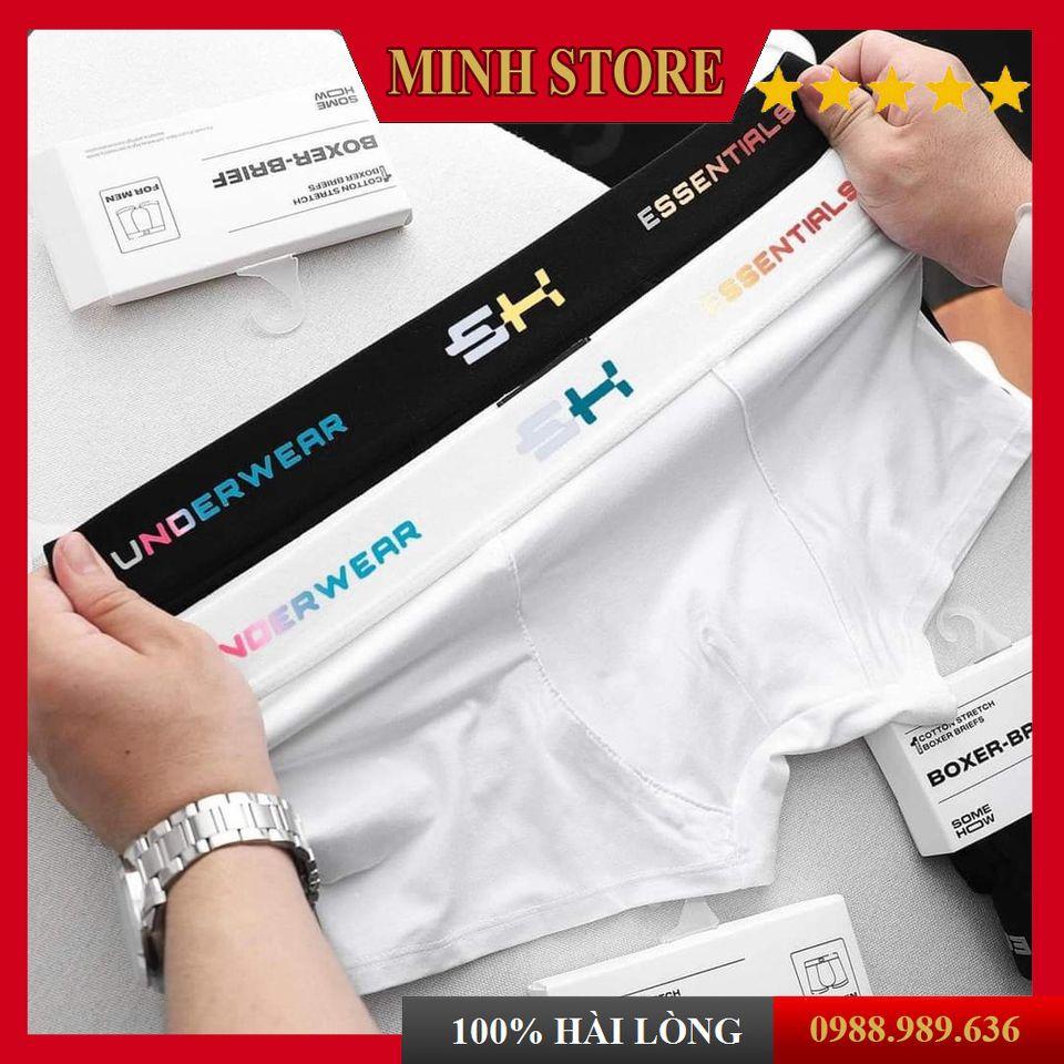 Quần Lót Nam boxer thun lạnh cao cấp, Quần Sịp Đùi nam chất liệu cotton co dãn 4 chiều cực thoải mái SD06 - MINHSTORE