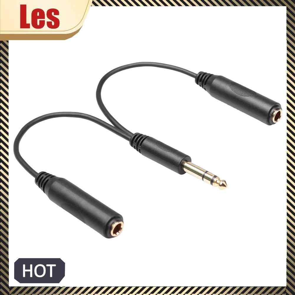 Cáp ChuyểN ĐổI Âm Thanh HìNh Chữ Y 6.35 mm Sang 2 6.35 mm