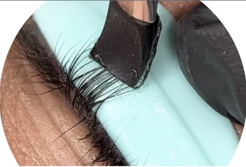 Keo sáp dán lông mi, lông mày dạng sáp siêu nhanh, glue balm eyelashs, Lash Lift Adhesive Glue Balm Lash cọ quét keo silicon brush