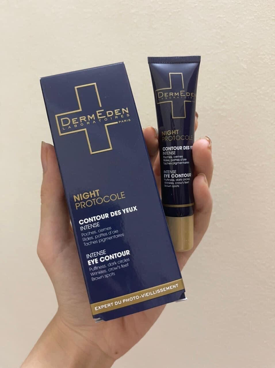 Kem Giảm Thâm Mắt Dermeden Night Protocole Intense Anti-ageing 15ml