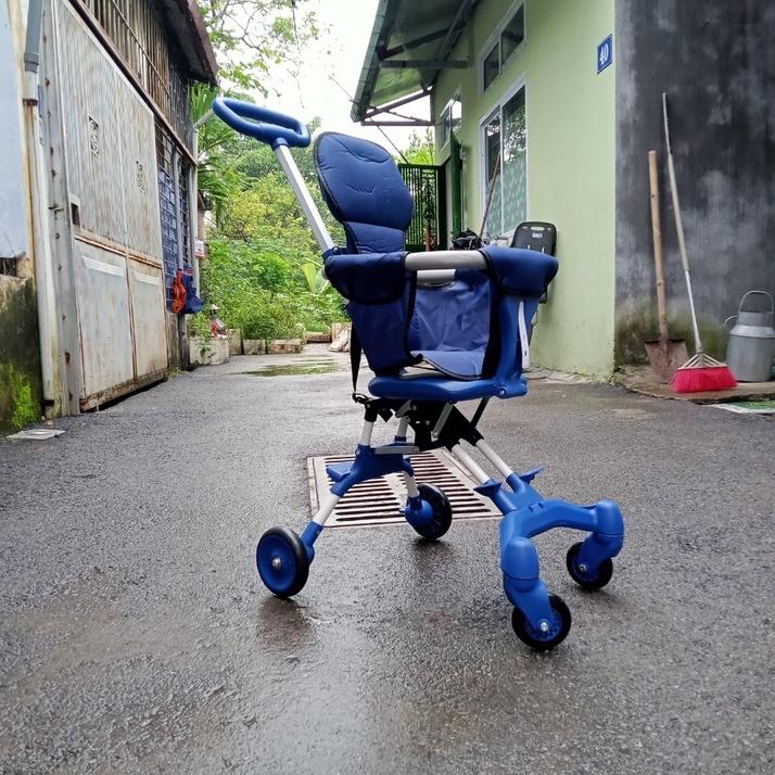 Xe đẩy gấp gọn cho bé,xe đẩy du lịch 2 chiều tiện lợi nhiều mầu có tặng kèm đai an toàn đệm giá rẻ