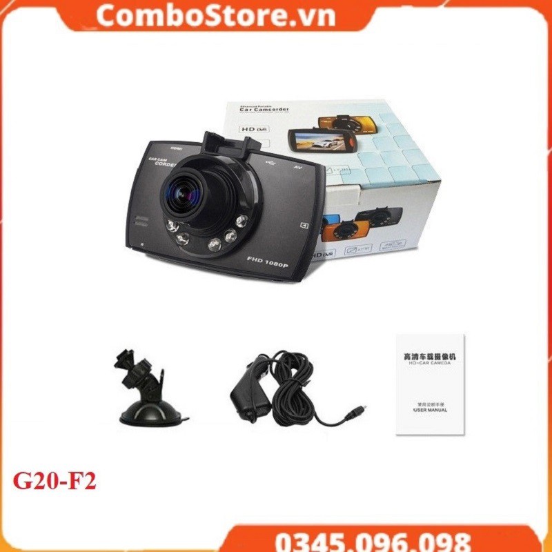 Camera hành trình ô tô xe hơi G20 Full HD 1080P tích hợp camera lùi và cảm biến