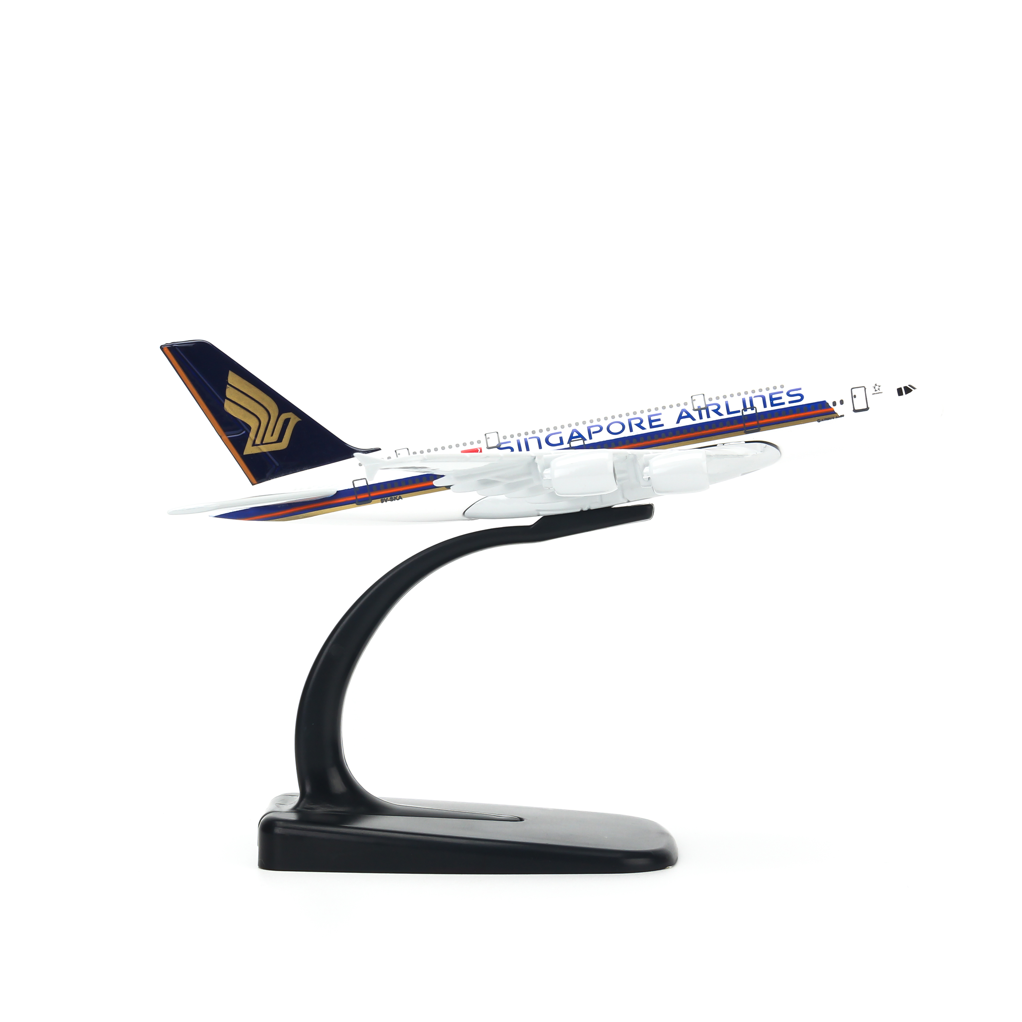 Mô Hình Máy Bay Trưng Bày Airbus A380 Singapore Airlines Everfly