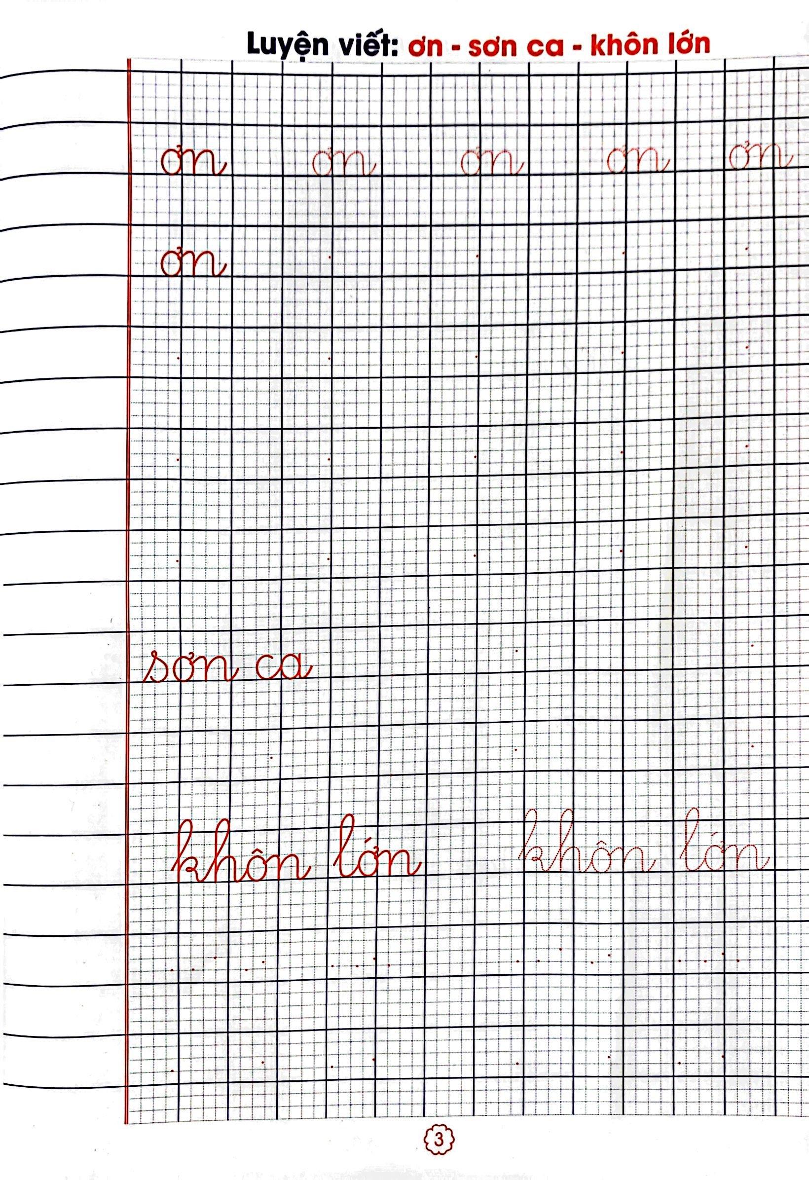 Vở Tập Viết Có Mẫu Chữ (Chuẩn Bị Tâm Thế Cho Bé Vào Lớp 1 Và Học Sinh Lớp 1 - Quyển 3)