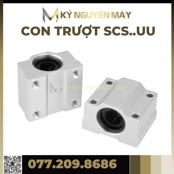 Con Trượt SCS50UU, SCS60UU, SCS80UU, Con Trượt Tròn SCS UU, Bạc Trượt SCSUU, Chất Liệu Thép Chịu Lực Không Gỉ