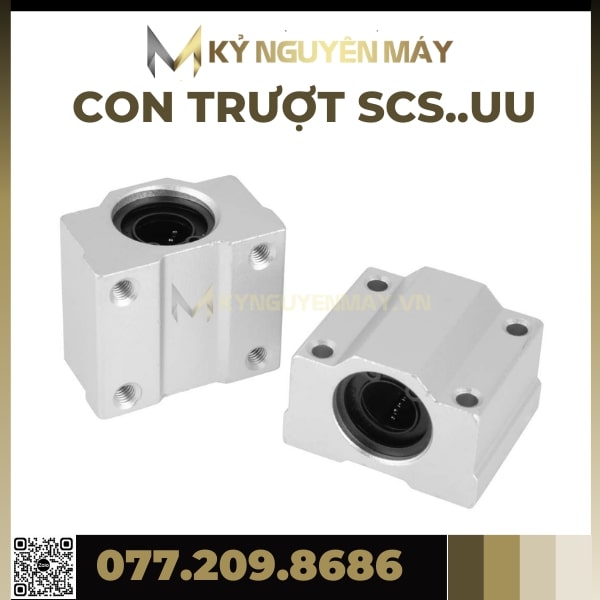 Con Trượt SCS30UU, SCS35UU, SCS40UU, Bạc Trượt SCSUU, Con Trượt Tròn SCS UU, Chất Liệu Thép Chịu Lực Không Gỉ