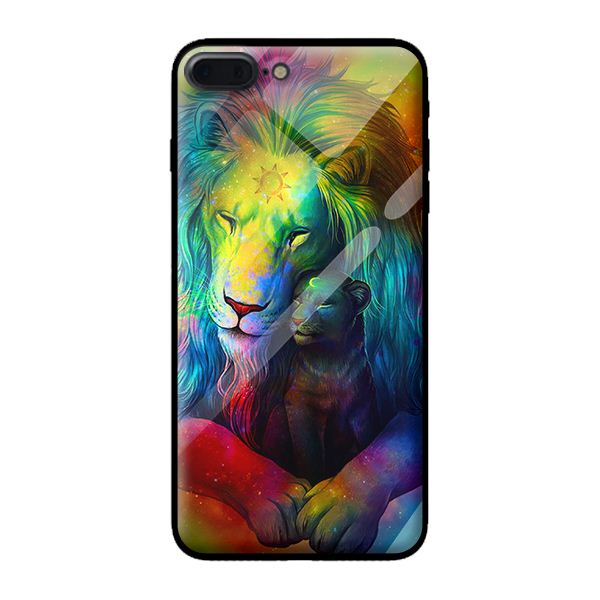 Ốp kính cường lực cho iPhone 7 Plus động vật 112 - Hàng chính hãng