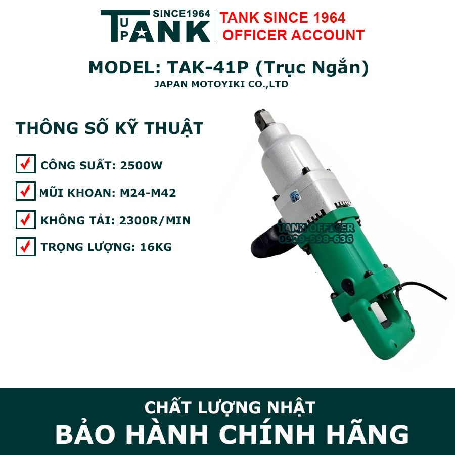 Máy siết bulong TANK since 1964 TAK-41P