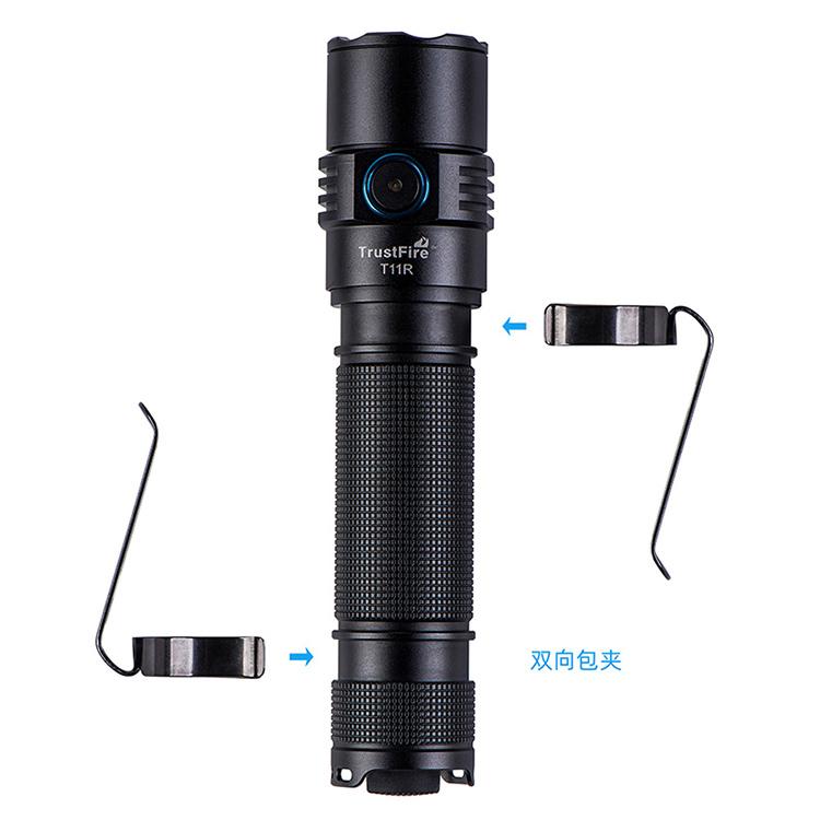 TrustFire T11R 1800 Lumen EDC - Đèn pin kẹp bỏ túi chiến thuật có thể sạc lại ,đèn LED chiếu sáng ngoài trời