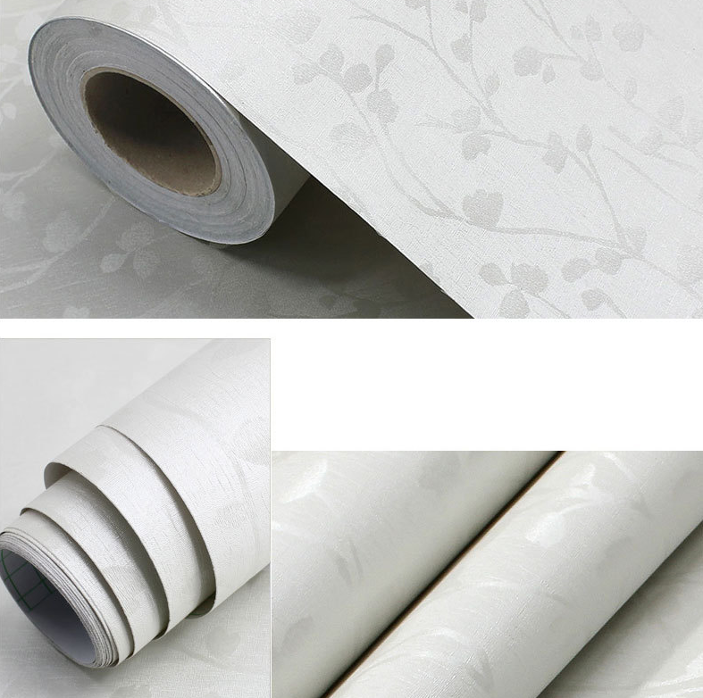 Combo 10 mét giấy dán tường, decal dán tường trang trí nhà cửa DÂY LEO TRẮNG khổ 45cm
