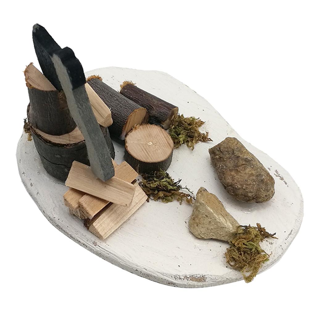 Mini Garden Building Micro Landscape for 1:12 Dollhouse Home Yard Decoration