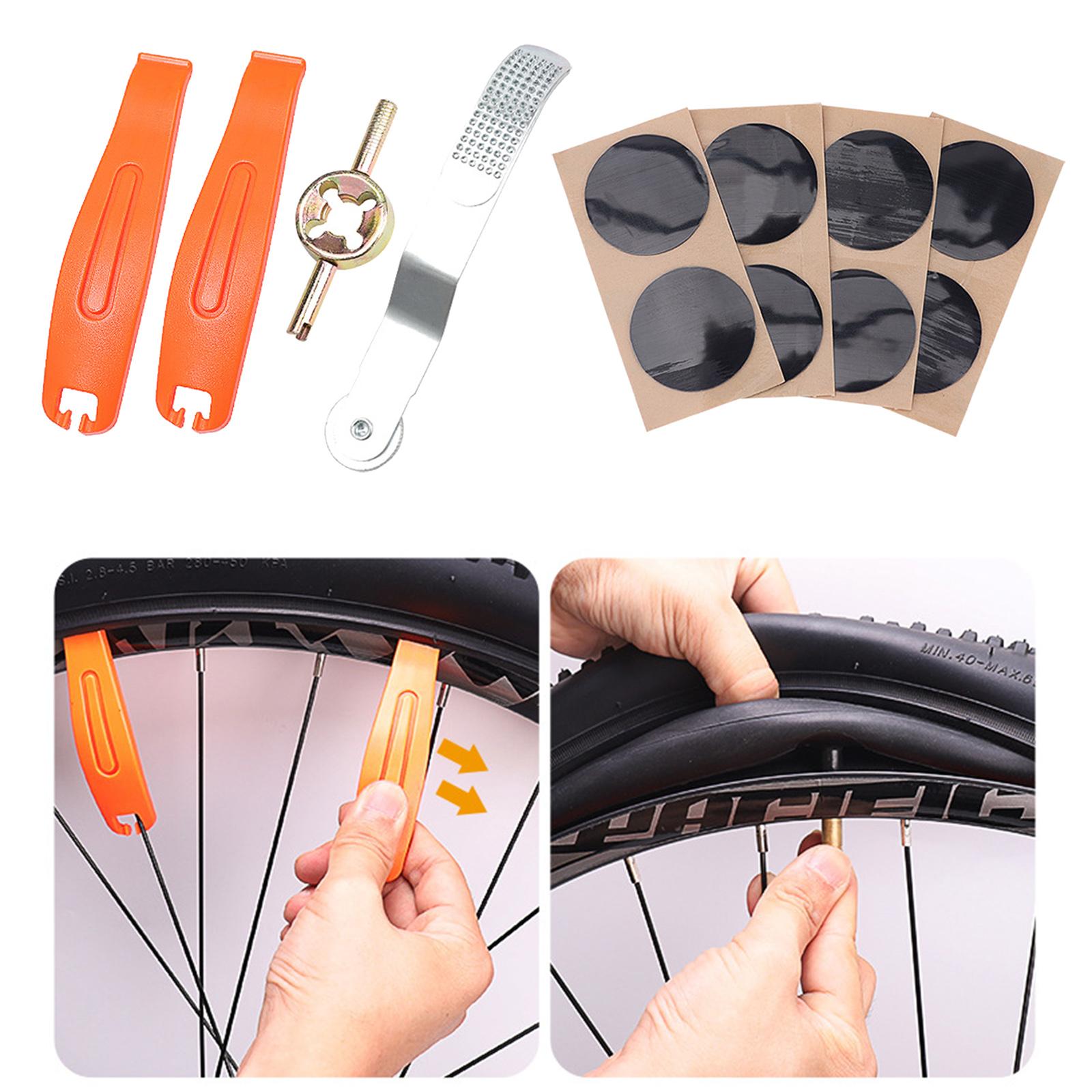 Multifunction Bike Inner Tube Repair Kit Handy Maintenance Set for Road Mountain Bikes