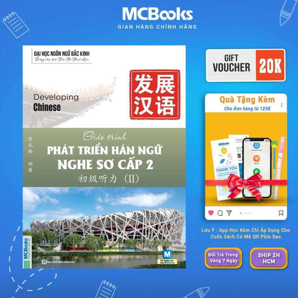 Sách - Giáo Trình Phát Triển Hán Ngữ Nghe Sơ Cấp 2 - MCBooks