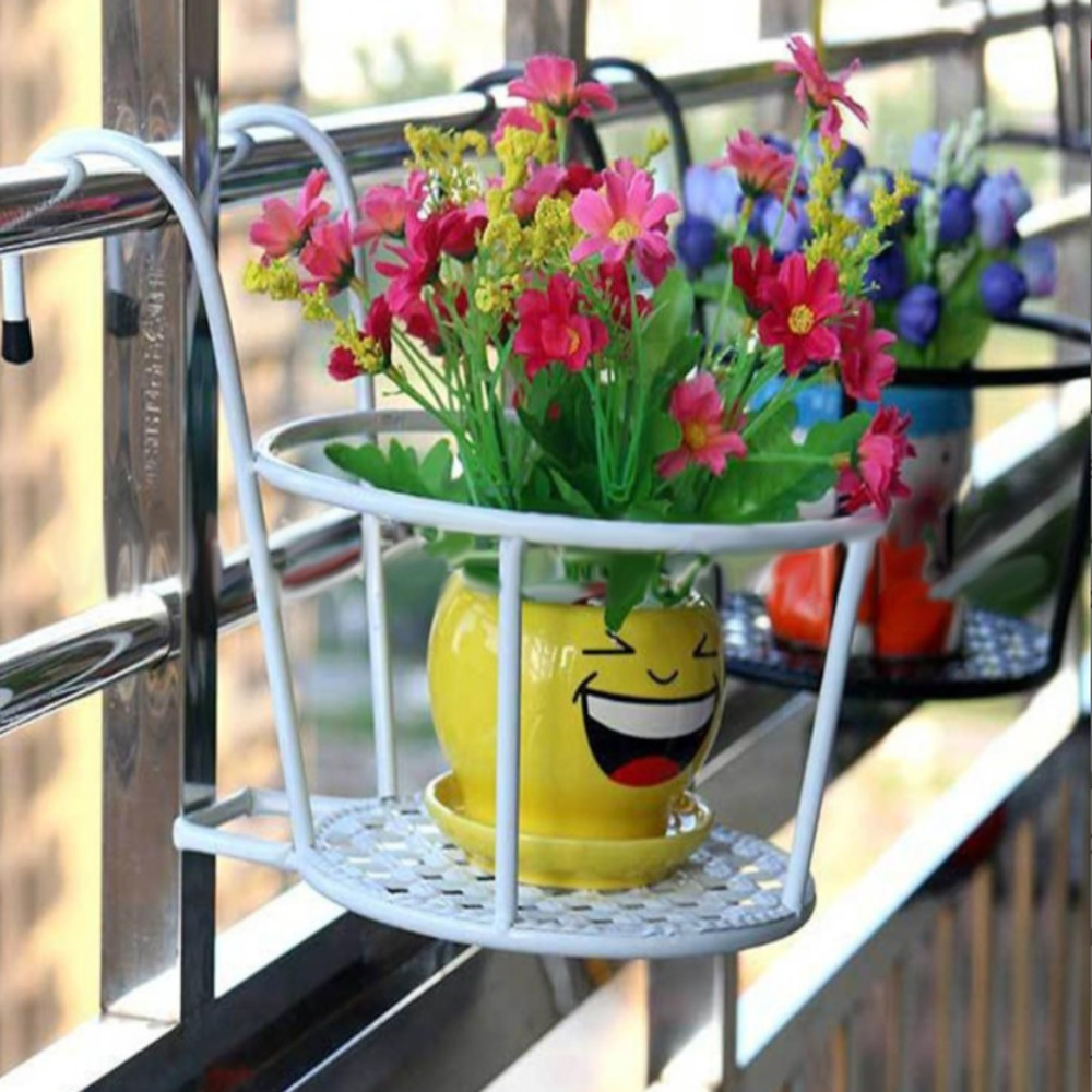 Giỏ treo chậu hoa - Chậu treo hoa ban công - Giỏ sắt treo chậu cây cứng cáp và bền bỉ, độ bền cao