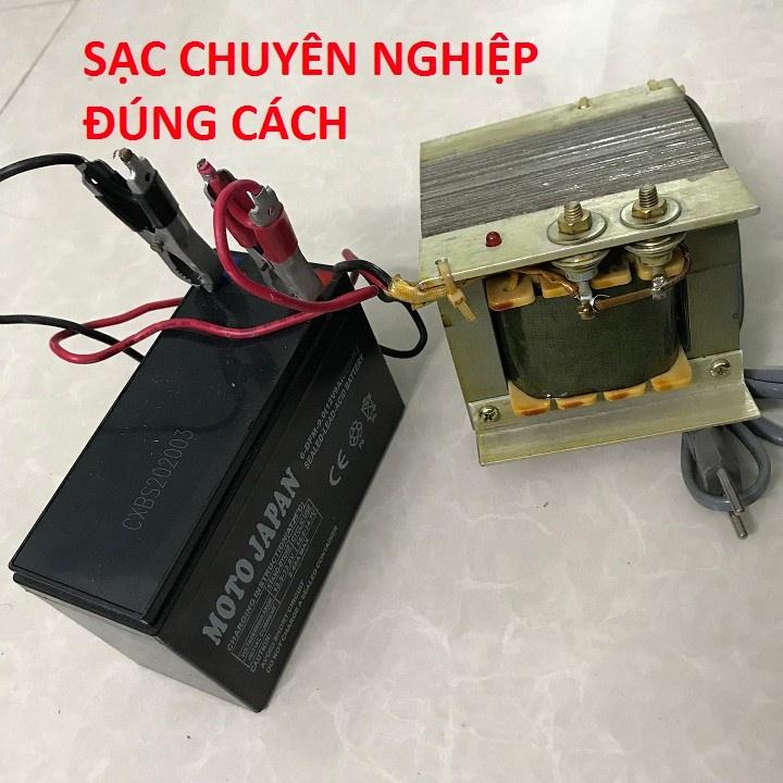 Sạc ác quy 12V sạc nhanh dây đồng 100% siêu bền