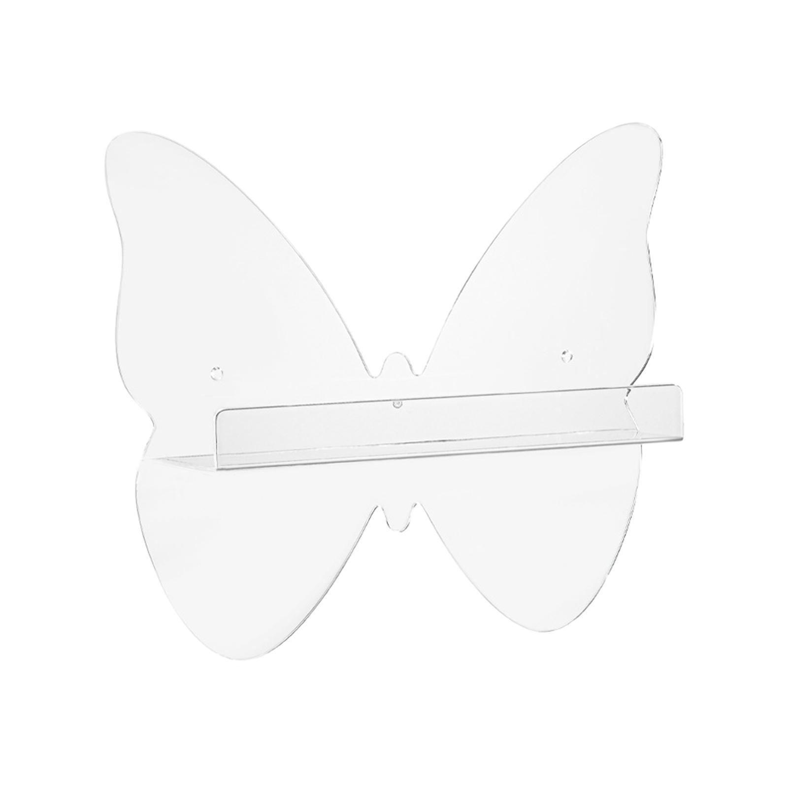 Acrylic Floating Wall Shelf 12" Transparent for Living Room Kitchen Bathroom