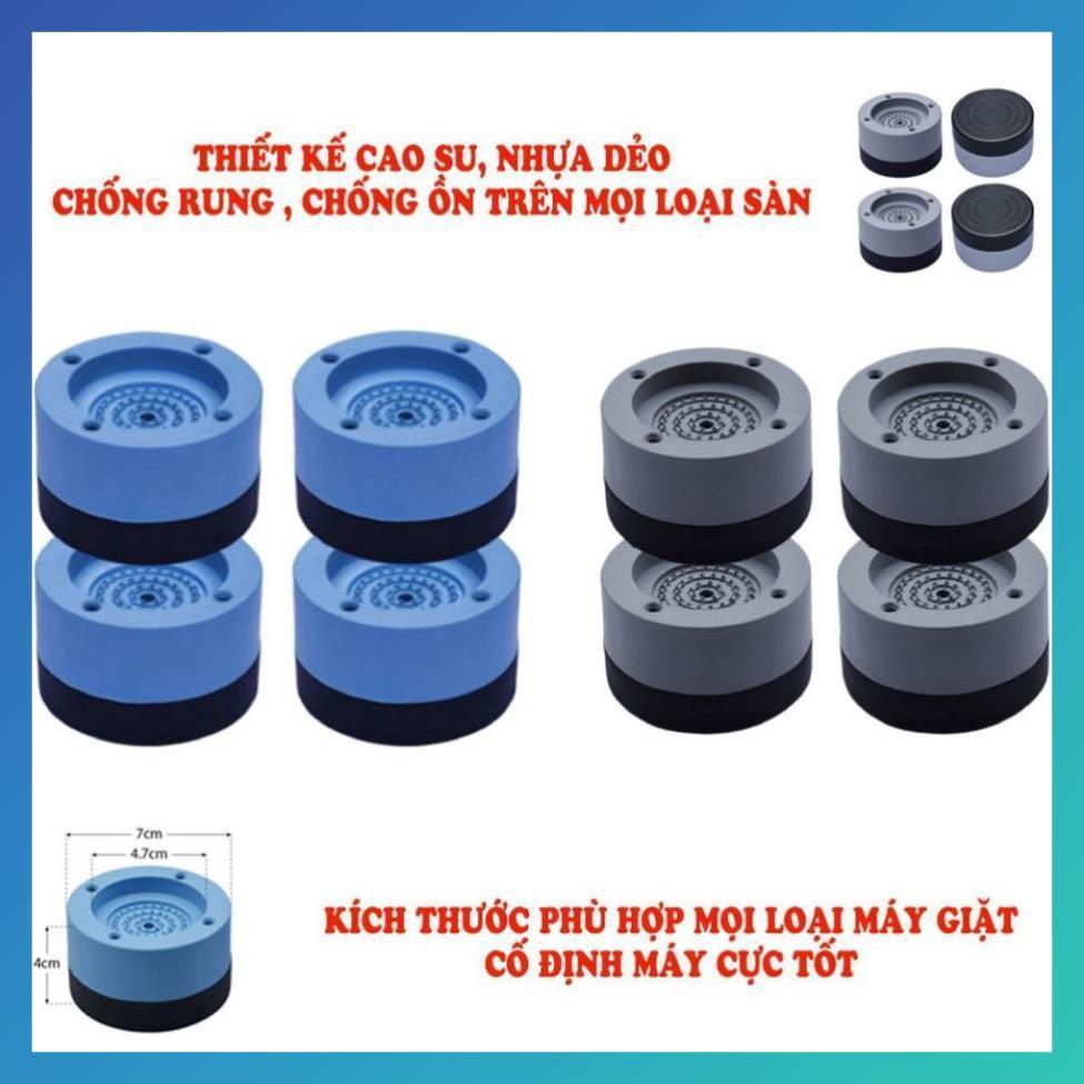 Chân máy giặt 4 miếng cao su cao cấp chống ồn chống rung