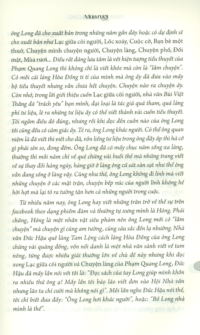 Mùa Rươi (Tiểu Thuyết)