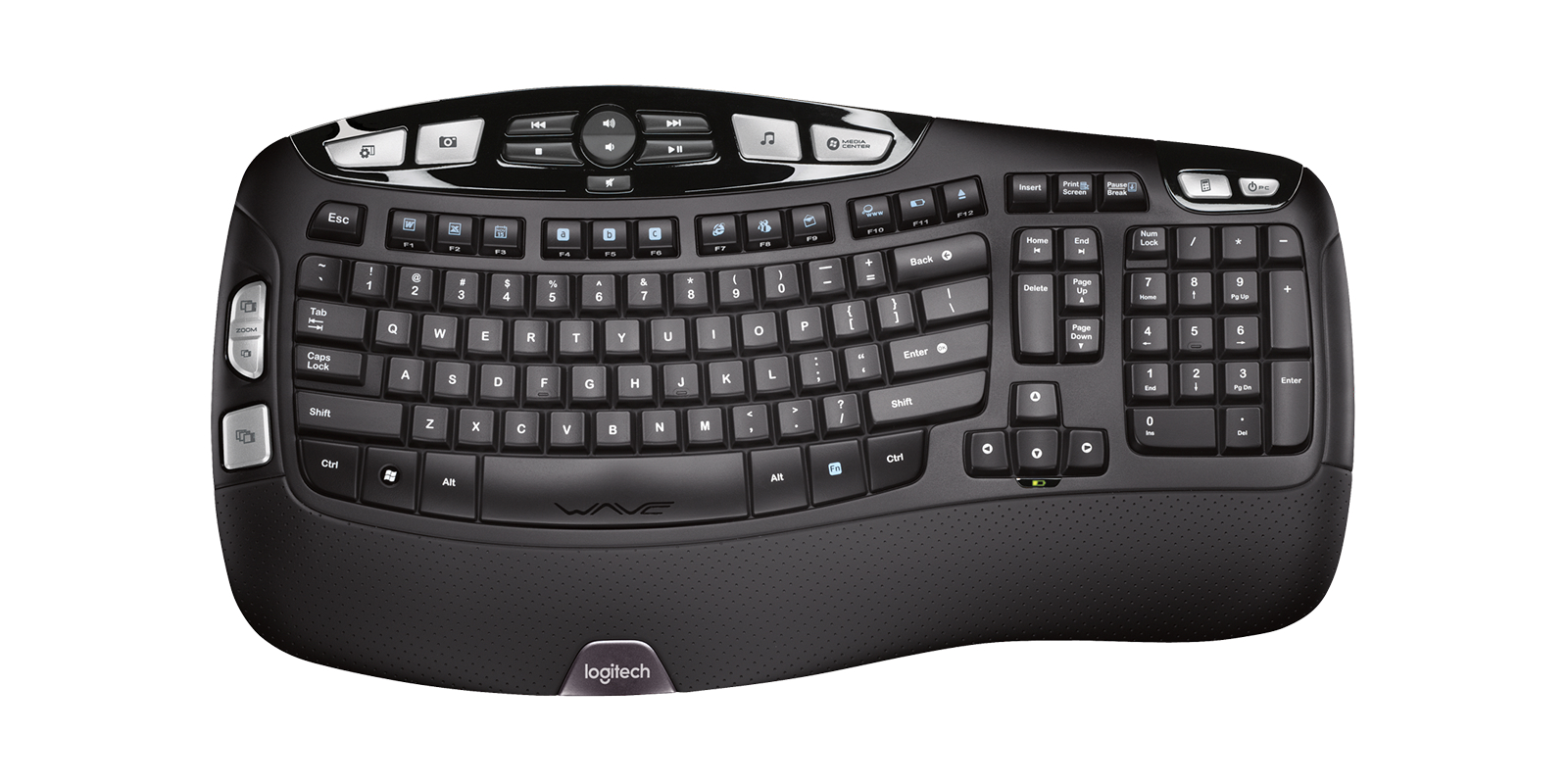 Bộ Phím Không Dây Cao Cấp Logitech K350 Thiết Kế Công Thái Học Độc Đáo - Hàng Chính Hãng