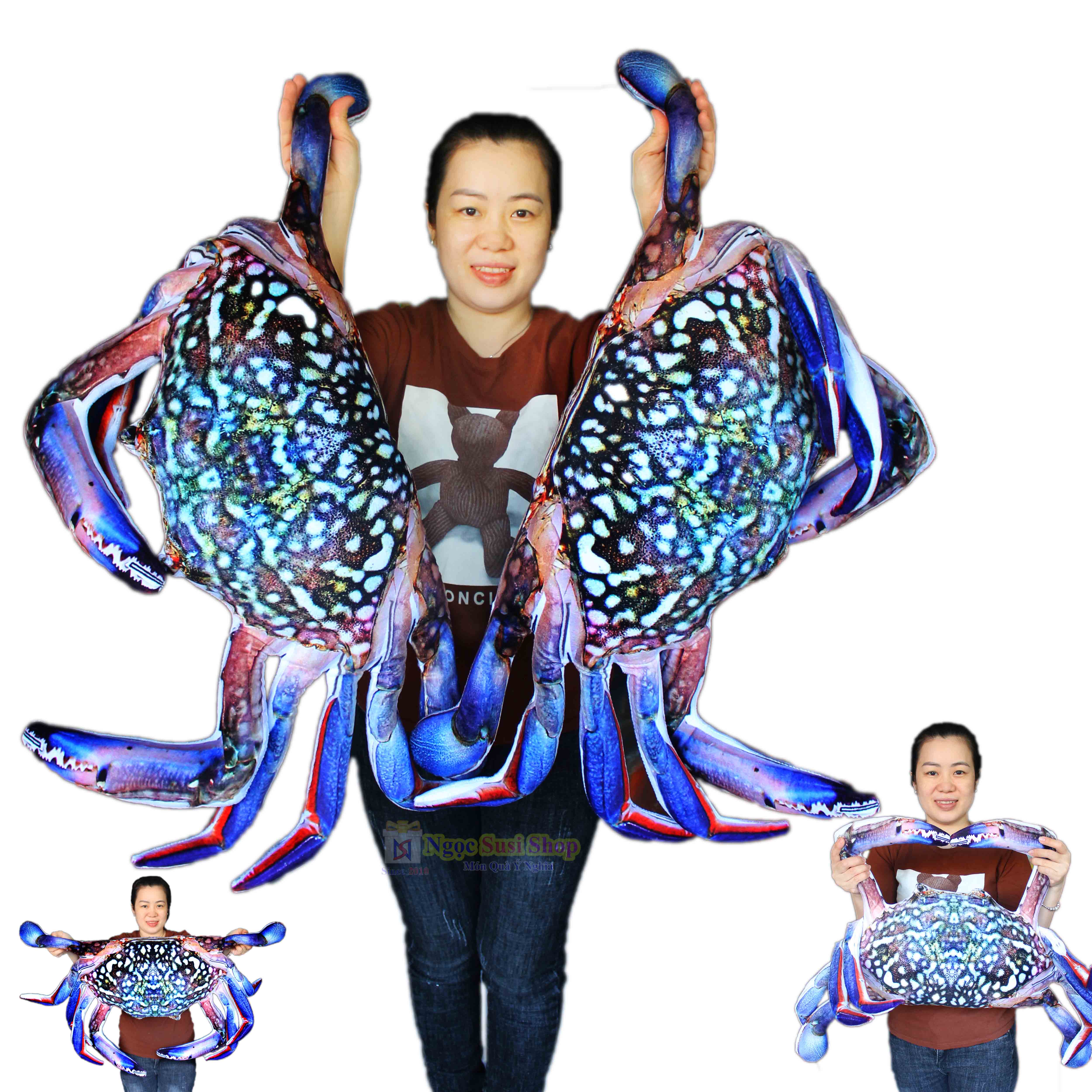 THÚ BÔNG CON CUA ĐỎ , GHẸ BÔNG 3D SIÊU TO KHỔNG LỒ