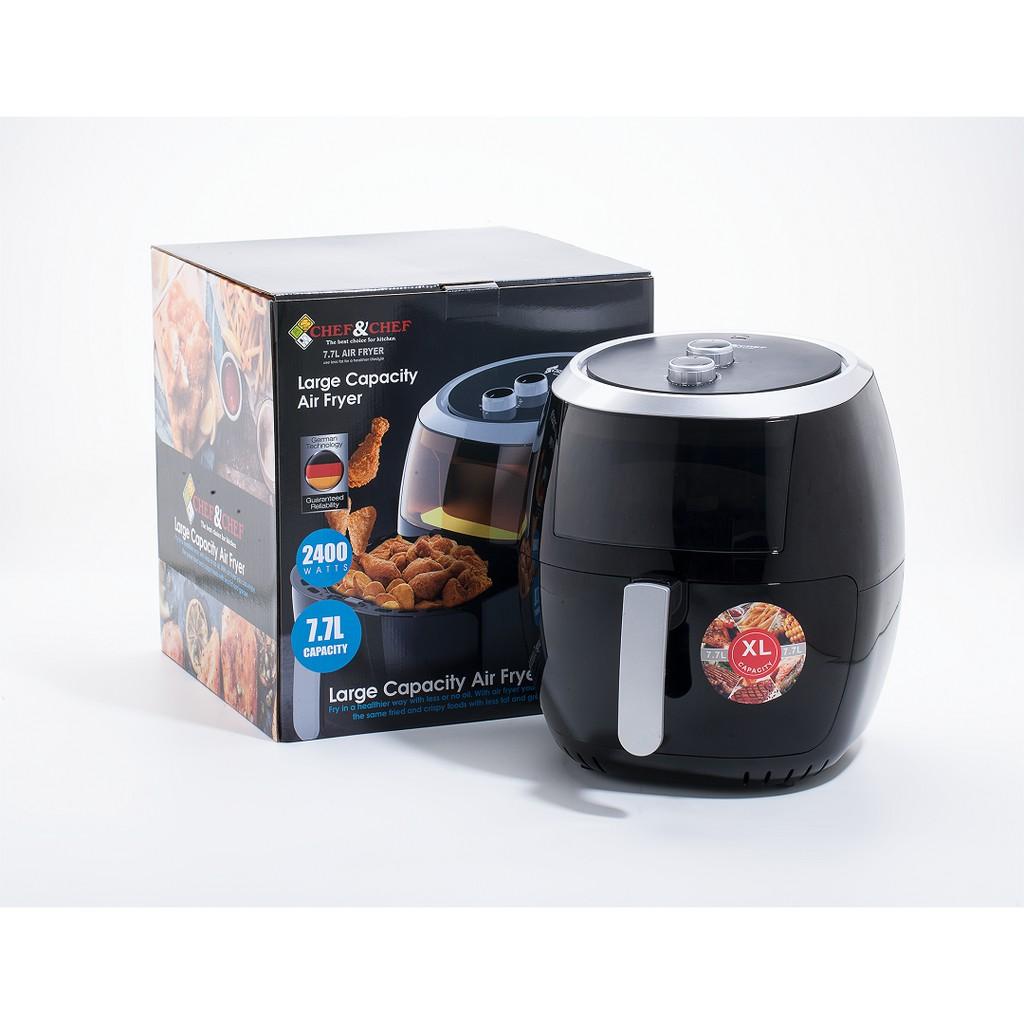 Nồi chiên không dầu Chef &amp; chef 7.7l (YJ – 707) đảo nhiệt 360 độ giúp thực phẩm chín đều - Hàng Chính Hãng