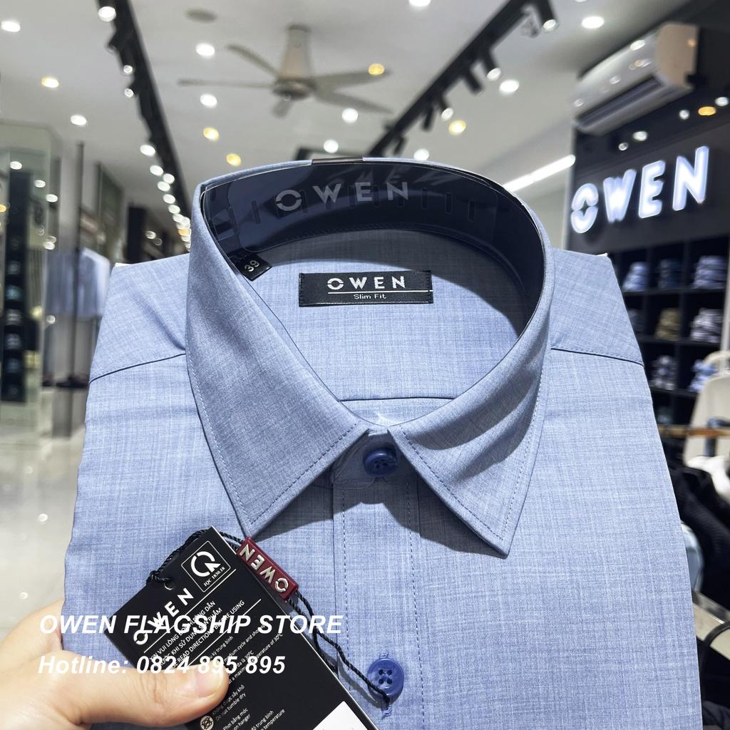 Áo Sơ mi Owen nam dài tay dáng Slimfit sợi Sồi mềm mịn mát Mã AS221389D