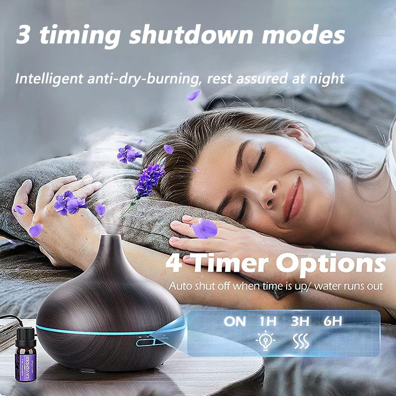 Mới Nhất 400Ml Tinh Máy Khuếch Tán Tinh Dầu Phun Sương Tạo Ẩm Không Khí Có Điều Khiển Từ Xa Nồi Cơm Điện Từ Máy Tạo Độ Ẩm Không Khí Hạt Gỗ Cho Nhà Văn Phòng