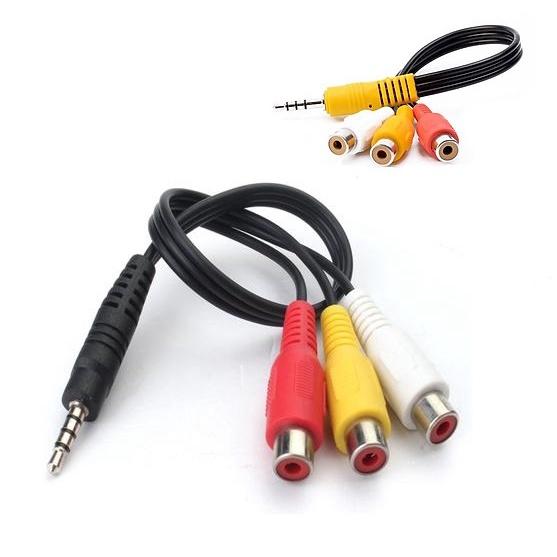 JACK CHUYỂN 3.5 RA 3 LỖ AV - RCA - BÔNG SEN CÁI
