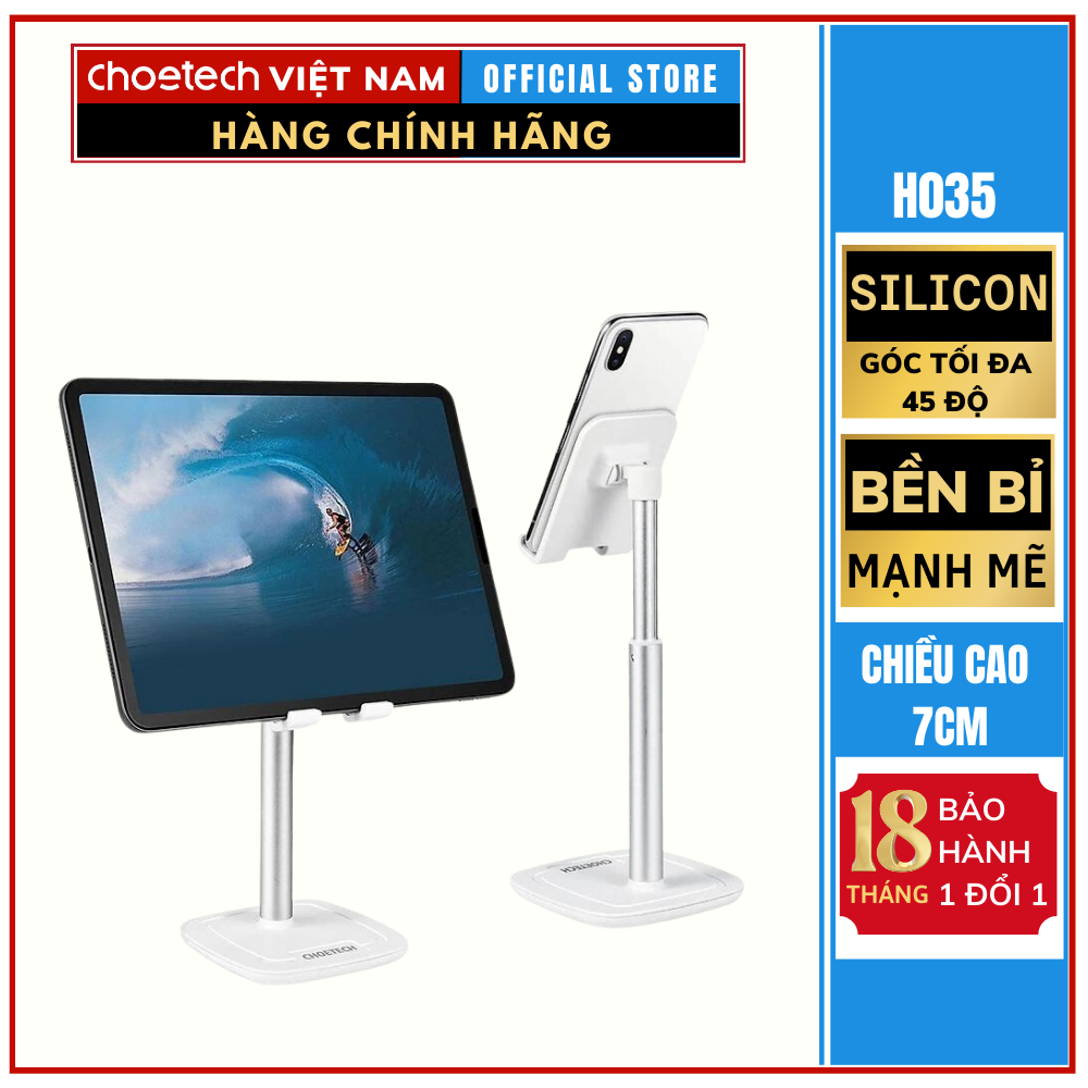 Giá Đỡ Điện Thoại Có Thể Điều Chỉnh Choetech H035( HÀNG CHÍNH HÃNG )