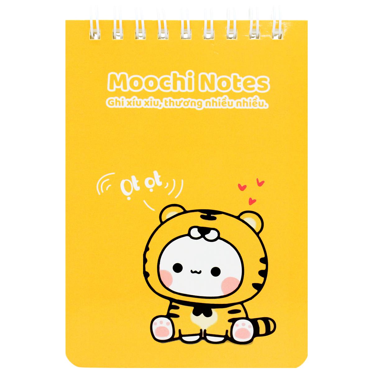 Sổ Lò Xo Moochi Notes B7 - Kẻ Ngang - 120 Trang 80gsm - The Sun 01
