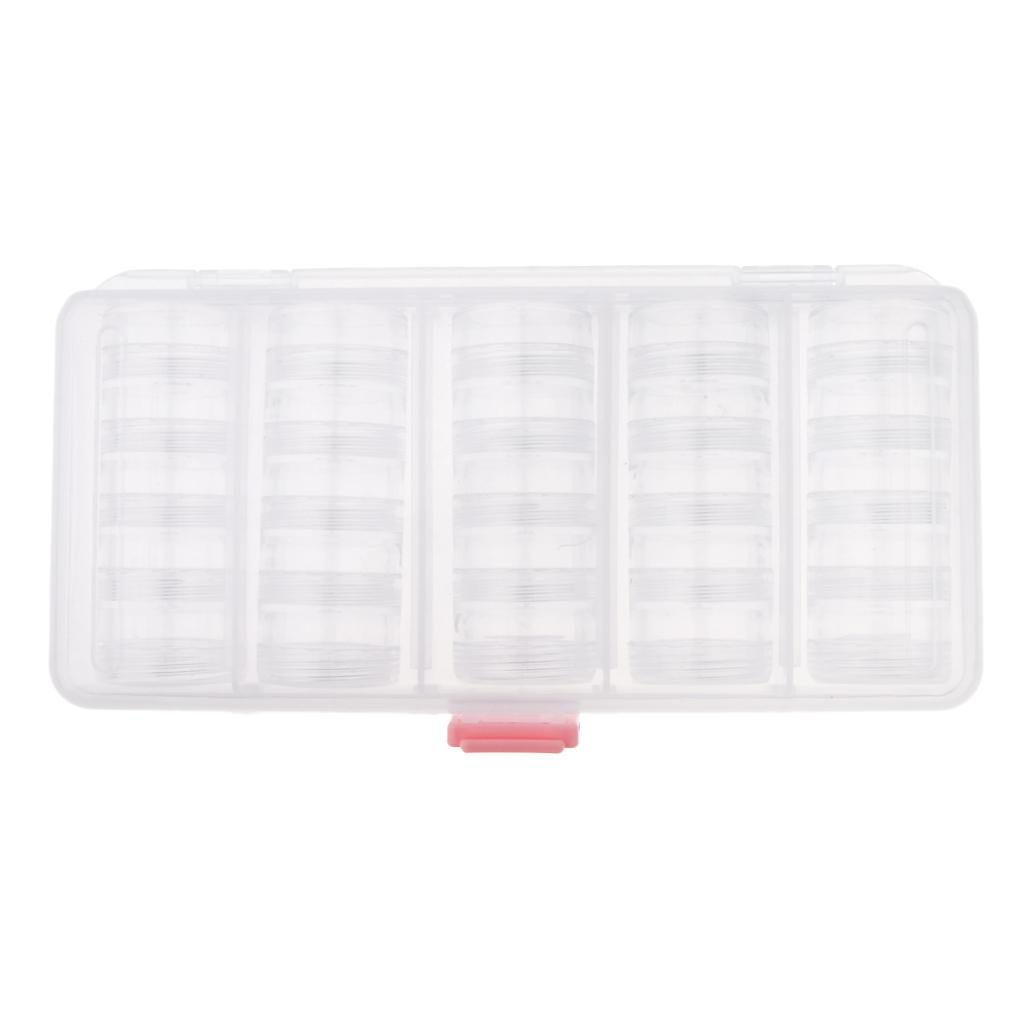 25 Cosmetic Empty Jar Pot Eyeshadow Makeup Cream Lip Balm Container Portable