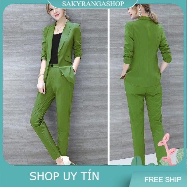 SET VEST CÔNG SỞ 3 MÓN PHỐI TÚI