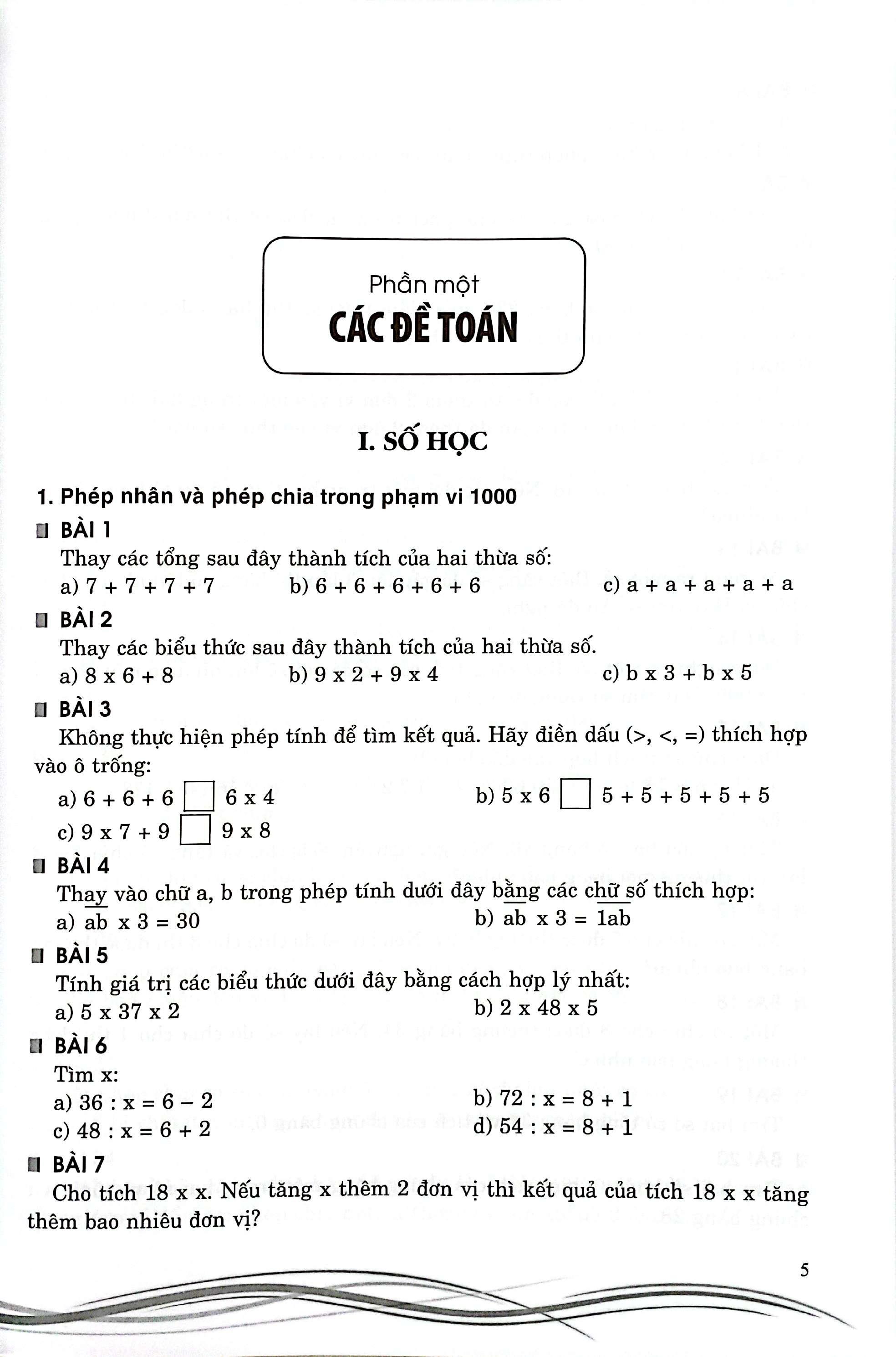 Sách - Tuyển Tập Các Bài Toán Hay Và Khó 3 - Bồi Dưỡng Học Sinh Khá, Giỏi