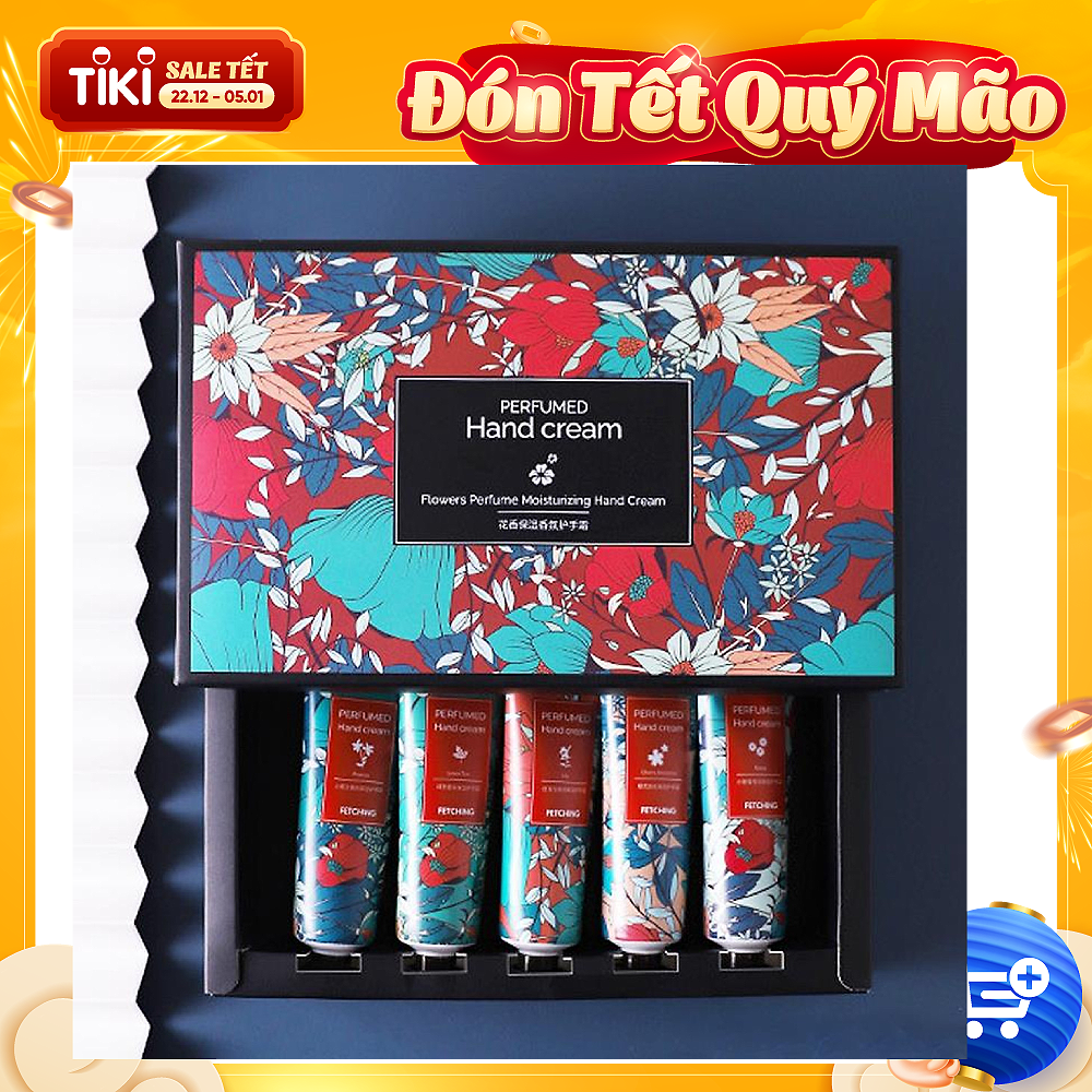 Set 5 lọ kem dưỡng da tay hương hoa thơm ngát Perfumed Hand Cream