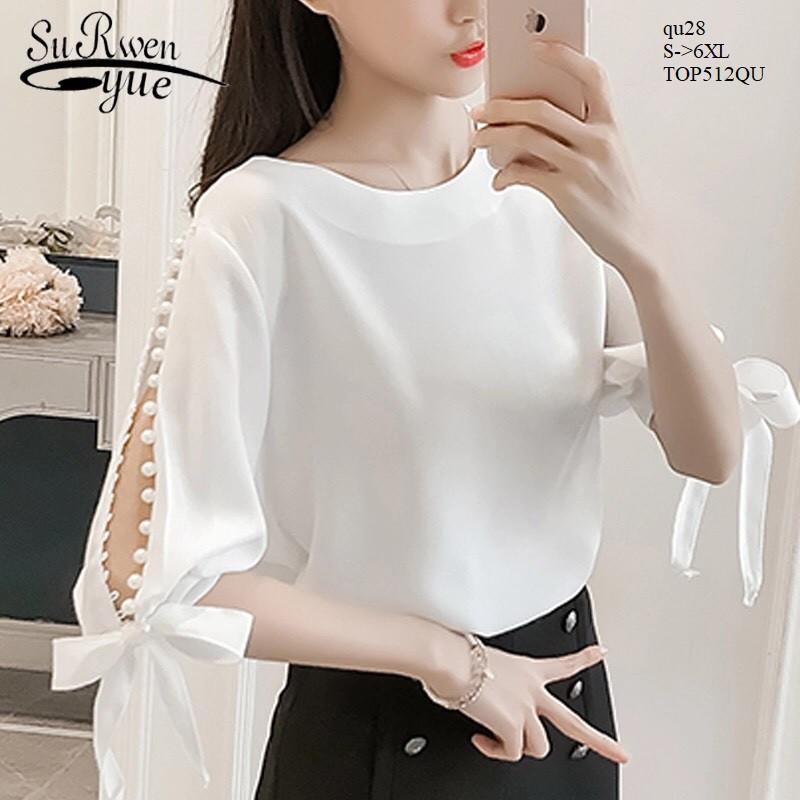 TOP414 ÁO VOAN NỮ TAY LỠ ĐÍNH HẠT