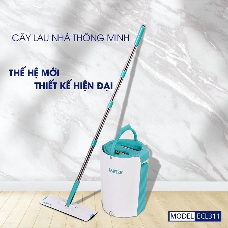 Bộ cây lau nhà xoay 360 độ thông minh tự vắt EMPIRE - ECL311 Bộ lau nhà tách nước bẩn thông minh