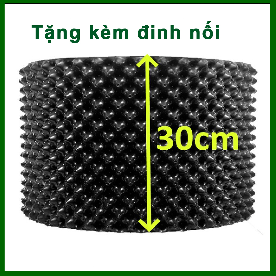 1 MÉT Bầu ươm cây V6 CAO 30CM dày 6mm, cắt theo mét dài khách đặt, tặng ốc vít-77900