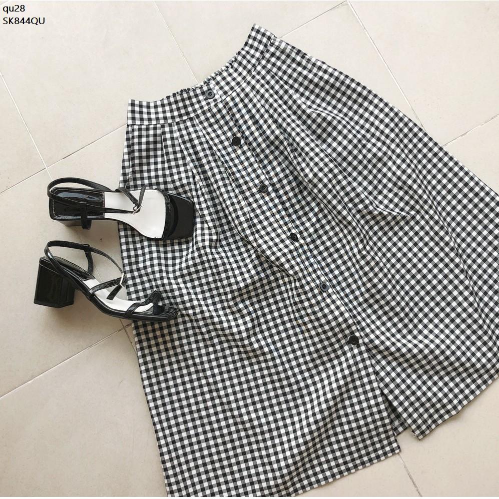 SK756 CHÂN VÁY CARO XÒE THIẾT KẾ