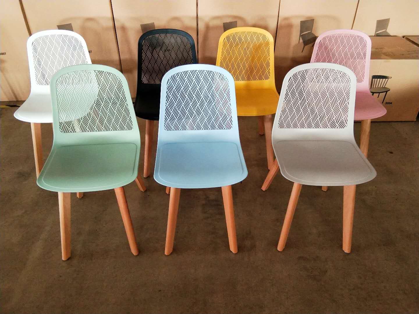 Ghế nhựa cafe, quán ăn, trà sữa, ghế ăn phòng bếp, sân vườn, event, xếp chồng đúc nguyên khối S3003B